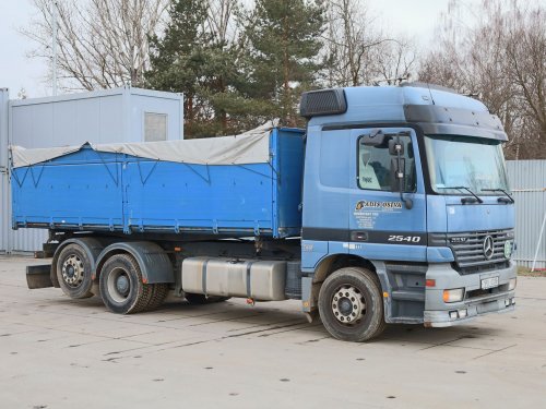 Mercedes-Benz ACTROS 2540, MP2, 6x2,15 CBM, TŘÍSTRANNÉ SKLÁPĚNÍ, AUTOMAT, KRYCÍ PLACHTA, ZVEDACÍ NÁPRAVA, HLINÍKOVÁ KOLA