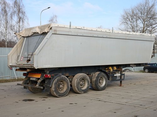 Schwarzmüller KIS-3/E, 43 CBM, KRYCÍ PLACHTA, ZVEDACÍ NÁPRAVA