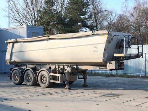 Wielton NW-3, HARDOX, 29 CBM, DVĚ ZVEDACÍ NÁPRAVY,  NÁPRAVY SAF, KRYCÍ PLACHTA, VELMI DOBRÝ STAV