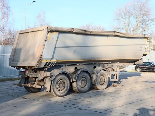 Wielton NW-3, HARDOX, 29 CBM, DVĚ ZVEDACÍ NÁPRAVY,  NÁPRAVY SAF, KRYCÍ PLACHTA, VELMI DOBRÝ STAV