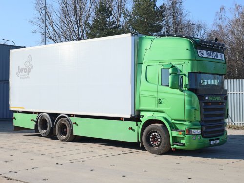 Scania R500, V8, ČIP NA 620, 6x2, EURO 5, 26 TUN, 19 PALET, IZOTHERMICKÁ SKŘÍŇ BEZ AGREGÁTU, ZVEDACÍ NÁPRAVA