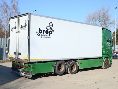 Scania R500, V8, ČIP NA 620, 6x2, EURO 5, 26 TUN, 19 PALET, IZOTHERMICKÁ SKŘÍŇ BEZ AGREGÁTU, ZVEDACÍ NÁPRAVA