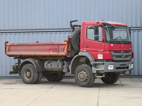 Mercedes-Benz AXOR 1829 AK, 4x4, EURO 5, 18 TUN, TŘÍSTRANNÉ SKLÁPĚNÍ, 3 MÍSTA, ADR, NÁSTAVBA MEILLER KIPPER