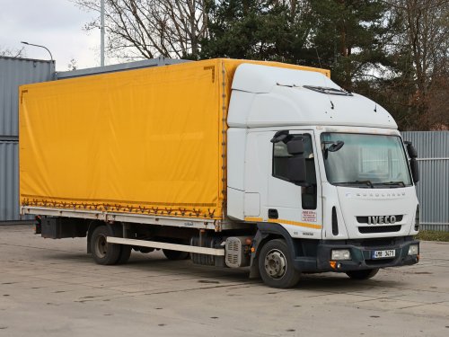 Iveco ML90E18, EURO 5, 4X2, TŘÍSTRANNÁ SHRNOVACÍ PLACHTA, 16 PALET