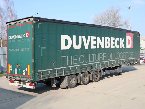 Schmitz SCB S3T, LOW DECK, ZVEDACÍ NÁPRAVA, TŘÍSTRANNÁ SHRNOVACÍ PLACHTA