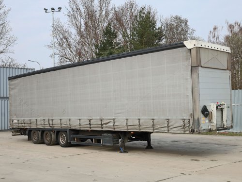 Schmitz CARGOBULL SCS 24/L,  LOW DECK, MULDA, ZVEDACÍ NÁPRAVA, PNEUMATICKÝ PŘÍZDVIH STŘECHY, TŘÍSTRANNÁ SHRNOVACÍ PLACHTA