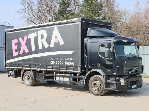 Volvo FE 320, ŠESTIVÁLEC, EURO 5, HYDRAULICKÉ ČELO DAUTEL (1500 KG), DVOUSTRANNÁ SHRNOVACÍ PLACHTA, 18 PALET