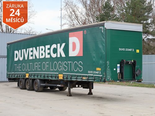 Kögel S 24-1, LOW DECK, TŘÍSTRANNÁ SHRNOVACÍ PLACHTA, NÁPRAVY BPW