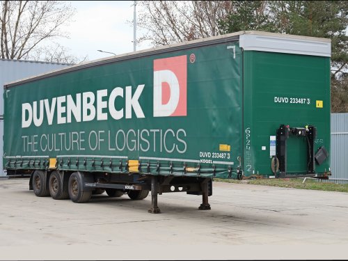 Kögel S 24-1, LOW DECK, TŘÍSTRANNÁ SHRNOVACÍ PLACHTA, NÁPRAVY BPW