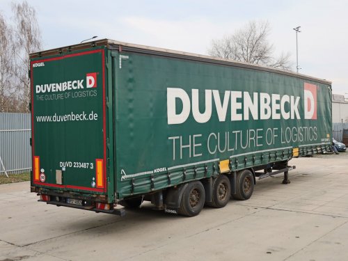 Kögel S 24-1, LOW DECK, TŘÍSTRANNÁ SHRNOVACÍ PLACHTA, NÁPRAVY BPW