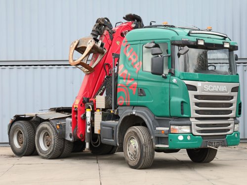 Scania G480, 6x6, EURO 5, 26 TUN, HYDRAULICKÁ RUKA PALFINGER EPSILON Q180Z96 (MAX 18 M, MAX 5980 KG)