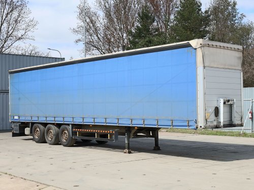 Schmitz AG SCS 24/L, STANDARD, 34 PALET, TŘÍSTRANNÁ SHRNOVACÍ PLACHTA, NÁPRAVY SCHMITZ, KOTOUČOVÉ BRZDY