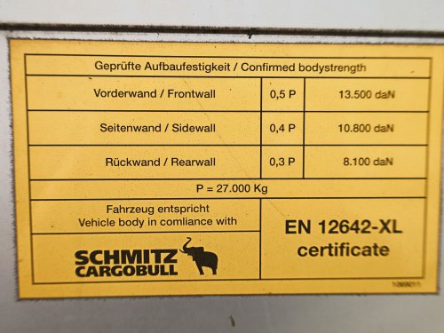 Schmitz AG SCS 24/L, STANDARD, 34 PALET, TŘÍSTRANNÁ SHRNOVACÍ PLACHTA, NÁPRAVY SCHMITZ, KOTOUČOVÉ BRZDY