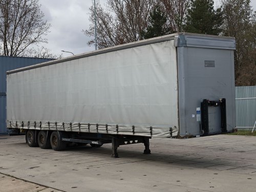 Kögel SN 24, LOW DECK, ZVEDACÍ NÁPRAVA, SAF NÁPRAVY,  TŘÍSTRANNÁ SHRNOVACÍ PLACHTA