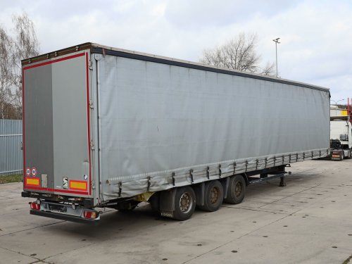 Kögel SN 24, LOW DECK, ZVEDACÍ NÁPRAVA, SAF NÁPRAVY,  TŘÍSTRANNÁ SHRNOVACÍ PLACHTA