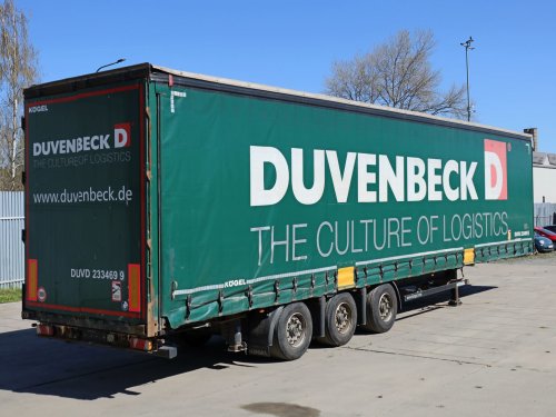 Kögel SN 24, LOW DECK, TŘÍSTRANNÁ SHRNOVACÍ PLACHTA, DVĚ PŘÍDAVNÉ NOHY JOST, NÁPRAVY BPW