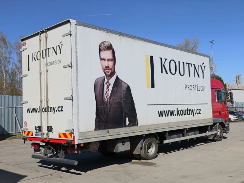 MAN TGL 12.240, 12 TUN, 19 PALET, NAVÍC ČTYŘI ZADNÍ A JEDNO PŘEDNÍ PNEU