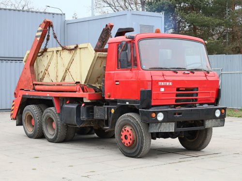 Tatra 815, ŘETĚZOVÝ NOSIČ KONTEJNERŮ, 10 VÁLCŮ, 6x6