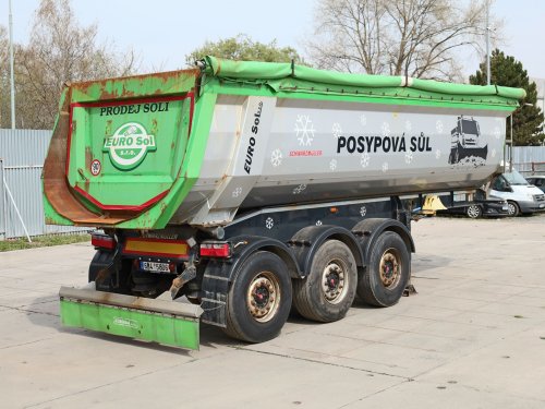 Schwarzmüller KIS 3/E, HARDOX, 26 CBM, ZVEDACÍ NÁPRAVA, NÁPRAVY SAF