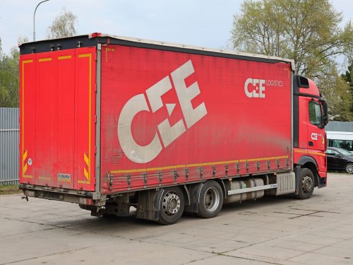 Mercedes-Benz ACTROS 2545, 6X2, 38 PALET, EURO 6, DVOUÚROVŇOVÝ PŘÍZDVIH STŘECHY, ZVEDACÍ NÁPRAVA