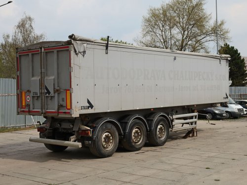 Stas S300CX, 45 CBM, 39 TUN, ZADNÍ VRATA, ZVEDACÍ NÁPRAVA, NÁPRAVY SAF 9 TUN, ZÁNOVNÍ KRYCÍ PLACHTA