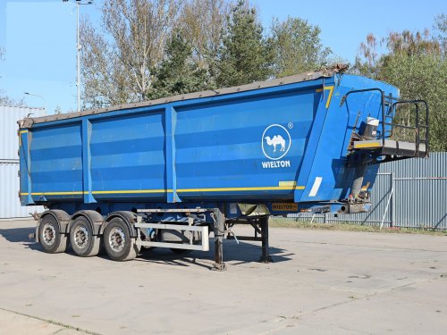 Wielton NW-3, 42 TUN, HARDOX, 51 CBM, ZVEDACÍ NÁPRAVA, NÁPRAVY SAF 9 TUN, ZADNÍ VRATA, KRYCÍ PLACHTA, NOVÁ STK