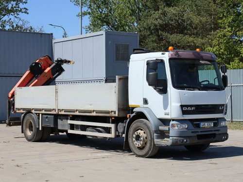 DAF LF 55.300, EURO 5, 18 TUN, HYDRAULICKÁ RUKA PALFINGER PK 14001-EH B NA DO (MAX 6000 KG, MAX 10 M)
