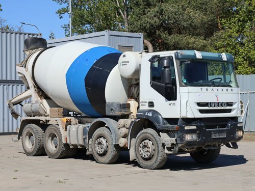 Iveco TRAKKER, BETONMIX, 8x4, 9 CBM, EEV, NOVÉ PNEU