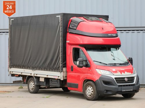 Fiat Ducato 250, VALNÍK S HYDRAULICKÝM ČELEM, 8 PALET, SHRNOVACÍ PLACHTA, SPACÍ NÁSTAVBA