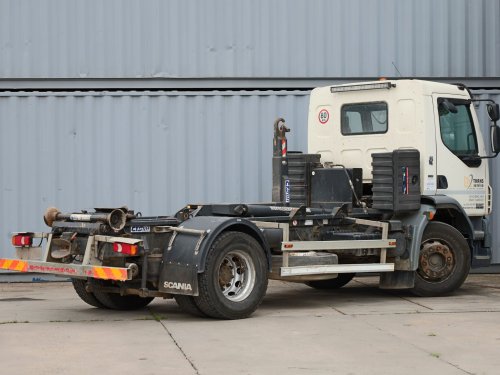 DAF FA LF55, HÁKOVÝ NOSIČ KONTEJNERŮ, EURO 5, NÁSTAVBA CHARVÁT CTS NA 12 T, 6 VÁLCŮ, ZÁVĚS ČEP 40 MM