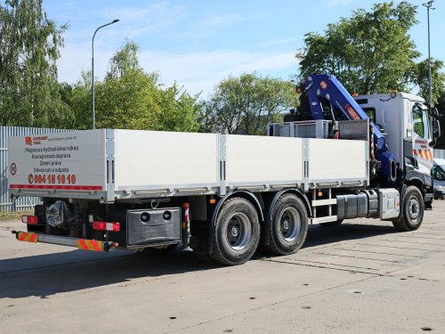 Renault C 460, 6x4, EURO 6, 26 TUN, HYDRAULICKÁ RUKA PM 32525 PX NA DO (MAX 5980 KG), VYSOKOZDVIŽNÝ KOŠ, TOP STAV
