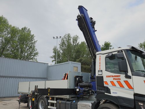 Renault C 460, 6x4, EURO 6, 26 TUN, HYDRAULICKÁ RUKA PM 32525 PX NA DO (MAX 5980 KG), VYSOKOZDVIŽNÝ KOŠ, TOP STAV