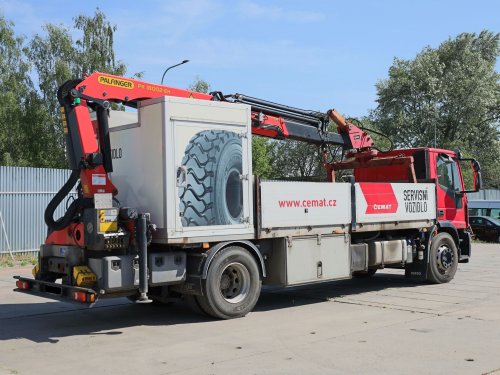 Iveco EUROCARGO 190-320L, EURO 6, 18 TUN, HYDRAULICKÁ RUKA NA DO PALFINGER PK (MAX 14 M, MAX 6000 KG), PRAVIDELNÝ SERVIS IVECO