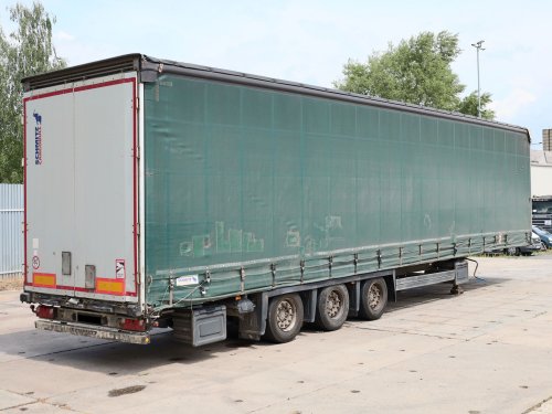 Schmitz CARGOBULL, LOW DECK, TŘÍSTRANNÁ SHRNOVACÍ PLACHTA, PŘÍZDVIH STŘECHY, NÁPRAVY SCHMITZ