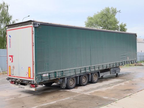 Schmitz CARGOBULL, LOW DECK, 33 PALET, ZVEDACÍ NÁPRAVA, TŘÍSTRANNÁ SHRNOVACÍ PLACHTA