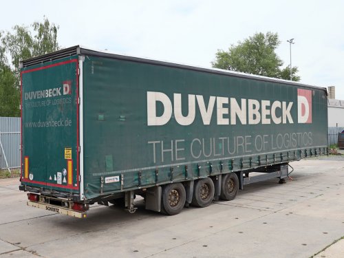 Schmitz CARGOBULL, LOW DECK, 33 PALET, TŘÍSTRANNÁ SHRNOVACÍ PLACHTA, DVĚ PŘÍDAVNÉ NOHY JOST