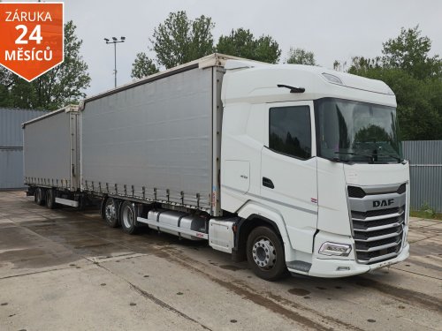 DAF XG 480, BDF, 6X2, 18 PALET, ZVEDACÍ NÁPRAVA, 26 TUN, TŘÍSTRANNÁ SHRNOVACÍ PLACHTA, EURO 6, AUTOMAT, TOP STAV