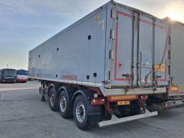 Schwarzmüller KIS 3/E, SKLOPNÝ NÁVĚS, 50 CBM, HLINÍK, TŘÍ KOMBINACE (VRATA, ČELO, OKÉNKO), ZVEDACÍ NÁPRAVA, NÁPRAVY BPW