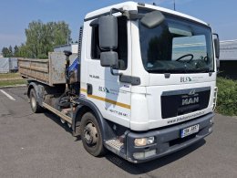 MAN TGL 12.220, NÁSTAVBA NAVARA, HYDRAULICKÁ RUKA PM 8 S DÉLKOU 8,7 METRŮ A NOSNOSTÍ AŽ 3,1 TUNY
