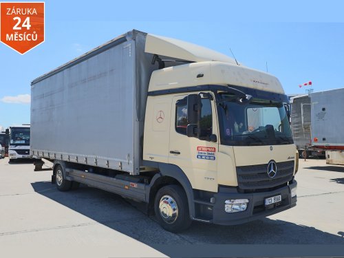 Mercedes-Benz ATEGO 1227 L, 12 TUN, EURO 6, 18 PALET, TŘÍSTRANNÁ SRHNOVACÍ PLACHTA, PRAVIDELNÝ SERVIS MERCEDES