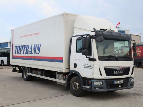 MAN TGL 12.220, EURO 6, HYDRAULICKÉ ČELO BÄR, 18 PALET