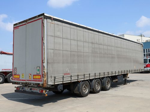 Kögel S24-1, LOW DECK, 33 PALET, TŘÍSTRANNÁ SHRNOVACÍ PLACHTA, ZVEDACÍ NÁPRAVA, SAF NÁPRAVY, NOVÉ PNEU