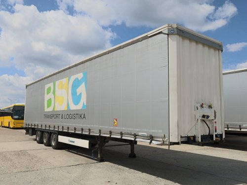 Krone SD, LOW DECK, TŘÍSTRANNÁ SHRNOVACÍ PLACHTA, ZVEDACÍ NÁPRAVA, TOP STAV, TOP PNEU