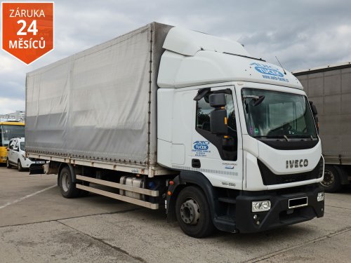 Iveco EUROCARGO 120 TŘÍSTRANNÁ SHRNOVACÍ PLACHTA, 18 PALET, 12 TUN, EURO 6