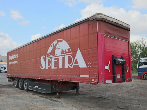 Schwarzmüller SPA 3/E, STANDARD, HLINÍK, PALETOVÝ KOŠ, PNEU 80 PROCENT, TŘÍSTRANNÁ SHRNOVACÍ PLACHTA