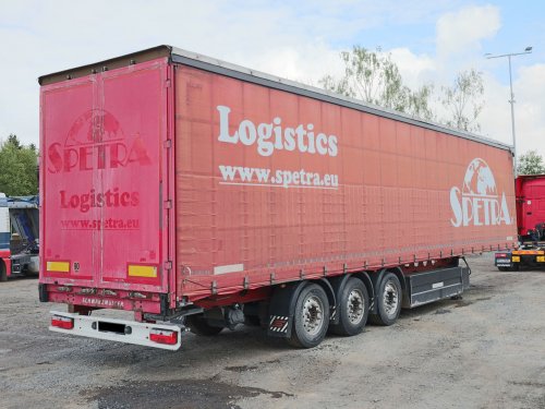 Schwarzmüller SPA 3/E, STANDARD, HLINÍK, PALETOVÝ KOŠ, PNEU 80 PROCENT, TŘÍSTRANNÁ SHRNOVACÍ PLACHTA