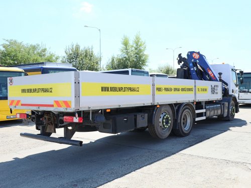 Renault PREMIUM P, 6x2, EURO 5, HYDRAULICKÁ RUKA PM 21, MAX DÉLKA RUKY 15 M, MAX NOSNOST 9 T, ZVEDACÍ NÁPRAVA
