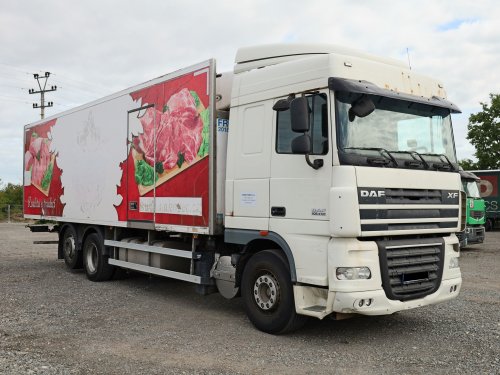 DAF FAN XF 105.420, EURO 5, 6x2, ZVEDACÍ NÁPRAVA, ZÁSUVKA 380 V, CARRIER SUPRA 850, 22 PALET