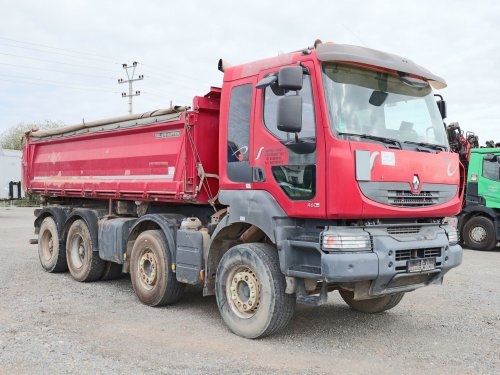 Renault KERAX 460 DXI, 8x4, EURO 5 EEV, HARDOX, 8 CBM, 3-S, BORDMATIC, KRYCÍ PLACHTA, NOVÉ BRZDY, PRAVIDELNÝ SERVIS