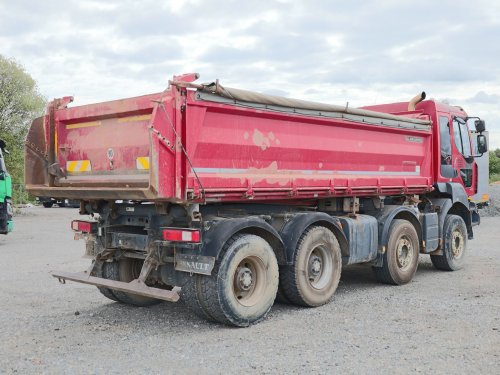 Renault KERAX 460 DXI, 8x4, EURO 5 EEV, HARDOX, 8 CBM, 3-S, BORDMATIC, KRYCÍ PLACHTA, NOVÉ BRZDY, PRAVIDELNÝ SERVIS